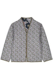 Casual College Floral Pocket Mandarin Collar Outerwear