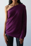 Casual Simplicity Solid Make Old O Neck Tops(10 Colors)