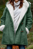 Casual Solid Patchwork Pocket Hooded Collar Outerwear(9 Colors)