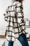 Florcoo Loose Retro Plaid Coat(3 Colors)