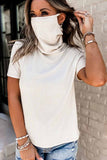 Florcoo Pure Color Loose Pile Pile Tie Mask Tops