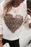 Florcoo Casual Snake Print Sweatshirt