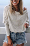 Florcoo Autumn Solid Color Top