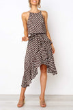 Florcoo Irregular Polka Dot Dress