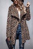 Florcoo Sexy Leopard Long Coat