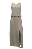 Florcoo Bohemian Sleeveless Side Slit Maxi Dress
