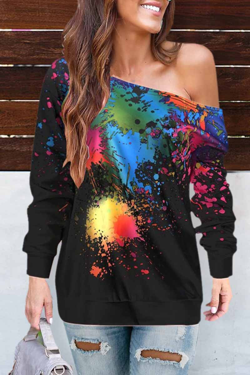 Florcoo Off-shoulder Sexy Long Sleeve Top