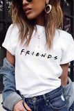 Florcoo colorful letters print T-shirt