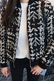 Florcoo Padded Loose Plaid Jacket