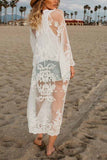 Florcoo Sheer Shawl Beach Swimwear Cover-up