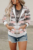 Florcoo Printed Camouflage Hooded Jacket