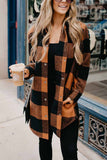 Florcoo Contrast Plaid Coat