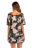 Florcoo Camouflage Strapless T-shirt