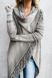 Florcoo Striped Shawl Sweater 2 Styles