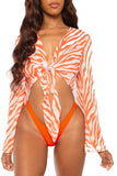 Florcoo Bikini Three-Piece Mesh Swimwear
