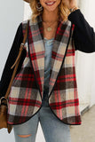 Florcoo OL Winter Street Style Plaid Coat