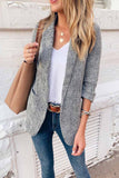 Florcoo Solid Color Blazer