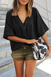 Florcoo V Neck Casual Blouse
