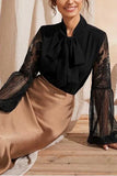 Florcoo Bow Lace Top