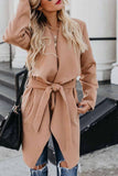 Florcoo Wild Solid Color Trench Coat