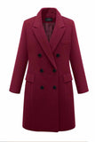 Florcoo Thick Solid Color Button Coat(3 Colors)
