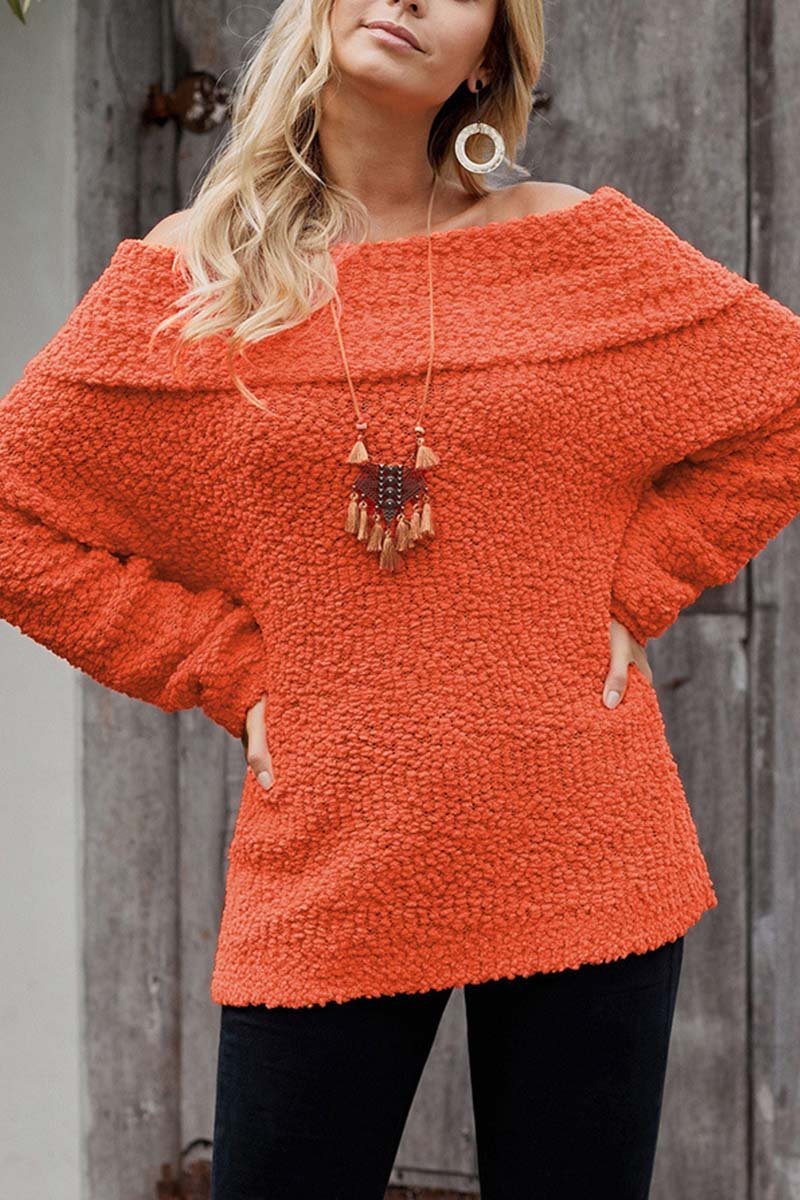 Florcoo Off-Shoulder Sexy Sweaters(3 Colors)
