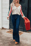 Florcoo V-neck Sexy Knitted Sweater