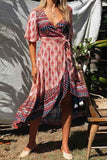 Florcoo Bohemian Printed Midi Dress(3 colors)