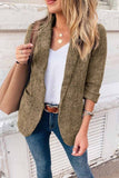 Florcoo Solid Color Blazer