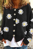 Florcoo Casual Loose Daisy Cardigan