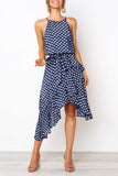 Florcoo Irregular Polka Dot Dress