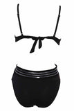 Florcoo Black Sexy Backless Ladies Swimsuit