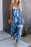 Florcoo Loose Tie-dye Cute Jumpsuit