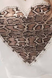 Florcoo Casual Snake Print Sweatshirt