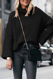 Florcoo High Neck Loose Knit Sweater（3 colors）