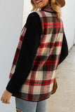 Florcoo OL Winter Street Style Plaid Coat