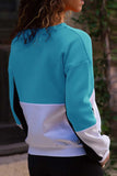 Florcoo O Neck Stitching Tops