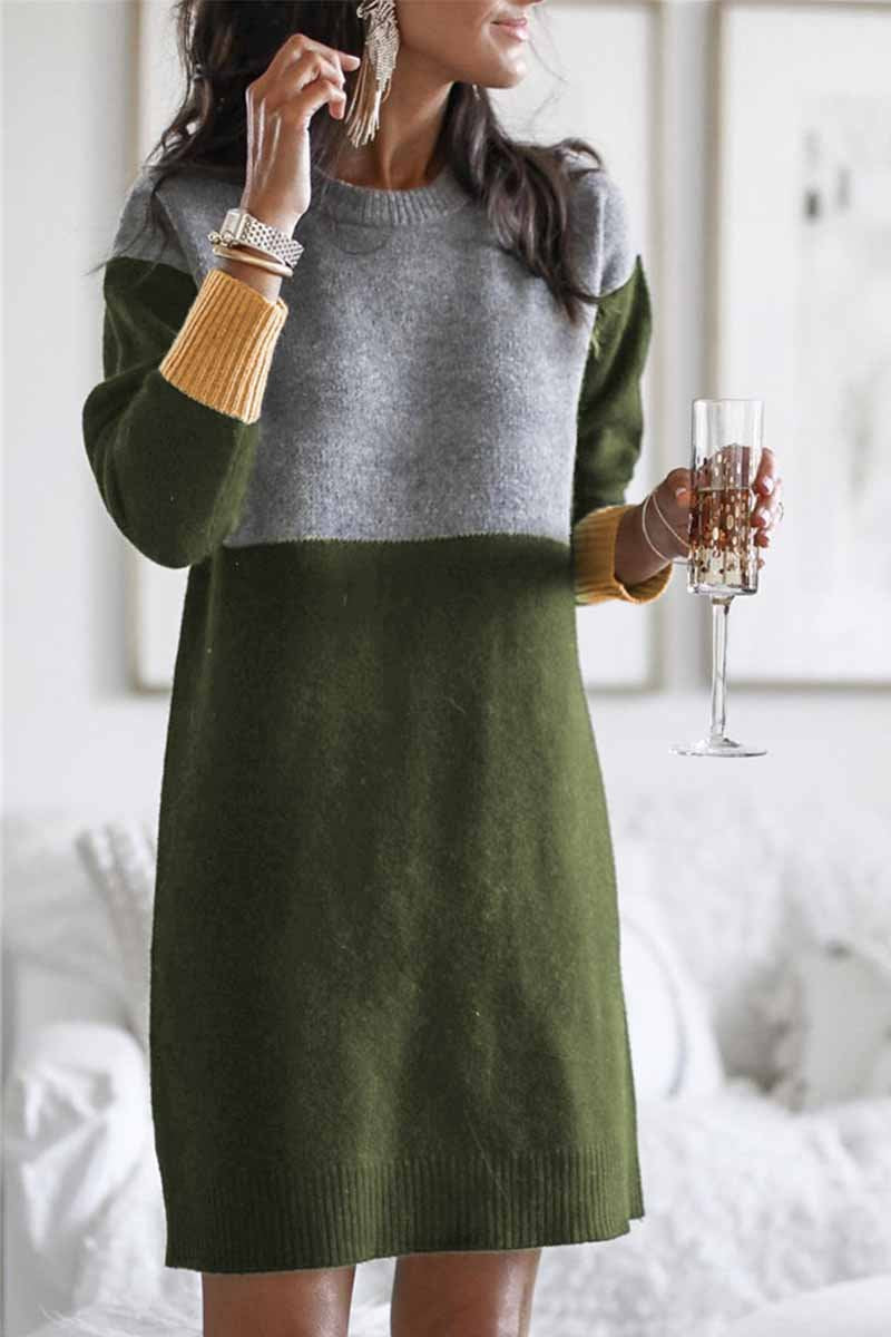 Florcoo V-Neck Spotted Leopard Print Long-Sleeved Shirt