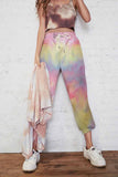 Florcoo Cotton Tie-dye Casual Trousers