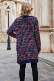 Florcoo Color Contrast Knit Coat