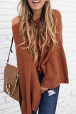 Florcoo Fashion Wide Sleeve Knitted Sweater