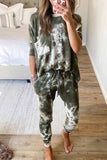 Florcoo Dark Tie Dye Comfortable Casual Set