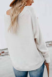 Florcoo V-Neck Bat Sleeve Bottoming Sweater