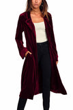 Florcoo Solid Gold Velvet Cardigan