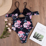 Florcoo One Piece Floral Swimsuit