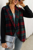 Florcoo OL Winter Street Style Plaid Coat