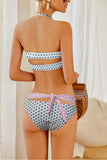 Florcoo Floral Dot Bikini Swimwear