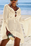 Florcoo Hollow Knitted Beach Cover-up(4 Colors)