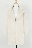 Florcoo Lapel Cardigan Long Winter Coat