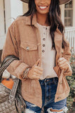 Florcoo Loose Cardigan Corduroy Tops
